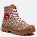 Coach Shoes | Coach X Tom Wesselmann Trooper Mid Top Boot In Signature Jacquard | Color: Brown/Red | Size: Various