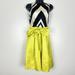 Anthropologie Dresses | Moulinette Soeurs Miel Dress Women's Size 2 Anthropologie Belted Chevron Pleated | Color: Black/Yellow | Size: 2