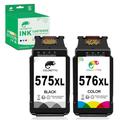 COLORETTO PG-575XL CL-576XL for Canon 575 XL 576 XL Compatible with Pixma TS3550i TS3551i TR4750i TR4751i Printer Ink Cartridge Replacement Black and Colour 2 pack
