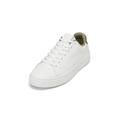 Sneaker MARC O'POLO "aus edlem Rindleder" Gr. 46, weiß (white) Herren Schuhe Schnürhalbschuhe