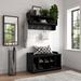 Nara Hall Tree w/ Bench & Shoe Storage Wood in Black Laurel Foundry Modern Farmhouse® | 21.02 H x 39.72 W x 17.44 D in | Wayfair