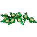 Northlight Seasonal Striped Finial Ornament Plastic in Green | 6 H x 3 W x 3 D in | Wayfair NORTHLIGHT LJ99413