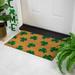 Northlight Seasonal Natural Coir Shamrock Outdoor Doormat 18" X 30" Coir, Rubber in Brown | 18 H x 30 W in | Wayfair NORTHLIGHT FW95375