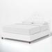 Birch Lane™ Alpine Tufted Upholstered Low Profile Standard Bed Upholstered in White/Black | King | Wayfair 696A2B7C5FE14C16BB5C716B69497B2E