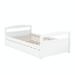 Red Barrel Studio® Twin Platform Bed, Wood in White | 24.9 H x 80 W x 81.7 D in | Wayfair 3D523B01A9C94AE6986CAF82F11E97C1