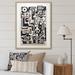 Wrought Studio™ Urban Vision Abstract Black & White - Modern Geometric Wall Art Prints Metal in Black/White | 32 H x 24 W x 1 D in | Wayfair