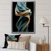 Wrought Studio™ Sublime Simplicity In Blue & Gold - Modern Geometric Wall Decor Canvas, Cotton in Black/Blue/Green | 20 H x 12 W x 1 D in | Wayfair