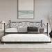 Winston Porter Odlo Twin Steel Daybed w/ Trundle Metal in Black | 41.34 H x 42.52 W x 79.13 D in | Wayfair 274D038D2DEE4CB5808CAA9348D99250