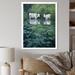 August Grove® Two White Cows In Pond Cottage Serenity On Canvas Print Plastic in Green/White | 44 H x 34 W x 1.5 D in | Wayfair