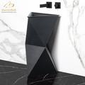 Maestro Bath Nadia 35.4" Tall Resin Specialty Pedestal Bathroom Sink w/ Faucet in Black | 35.4 H x 21 W x 20.6 D in | Wayfair SVE-NAD-BLK