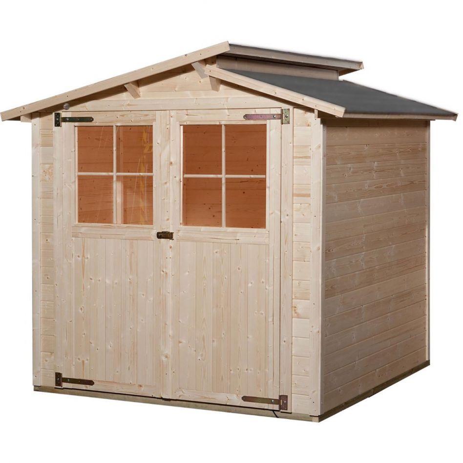 weka Gerätehaus 323 naturbelassen Geräteschuppen, 198x148 cm Image