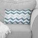 Designart "Contemporary White And Grey Chevron I" Chevron Printed Throw Pillow