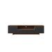 Black Color Modern Walnut Wood TV Stand