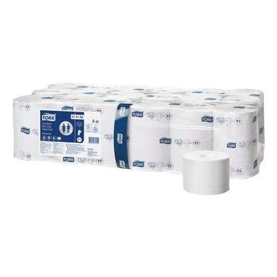 Tork Toilettenpapier Midi Rollen Advanced hülsenlos weiß T7 2-lagig 36 Rollen (1 Pack weiß