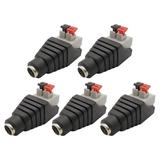 BTOER 5.5x2.1mm DC Male Female Wire Connector No Screws DC Power Plug Adapter