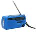 Hand Crank Solar Radio AM FM SW1 SW2 Camping LED Flashlight Multiband Camping Emergency Radio for OutdoorBlue