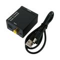 ruhuadgb Optical Coaxial SPDIF Digital to Analog RCA Stereo Audio Converter for Speaker