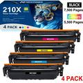 210X High Yield Laserjet 210A Toner Cartridge With Chip Compatible for HP 210A 210X W2100A W2100X Color Laserjet Pro MFP 4301fdw 4301fdn Pro 4201dw 4201dn Series Printer 210 Ink (BK/C/M/Y 4 Pack)