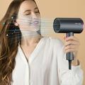 Oggfader Hair Dryers for Women Negative Ionic Hair Dryer With Concentrator Expertise Portable Hair Dryers For Women Curly Hair Constant Temperature Hair Care Without Damaging Hair Mini Gray