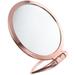 Tabletop Mirror Foldable Double-sided Desktop Mirror Handheld Dressing Mirror