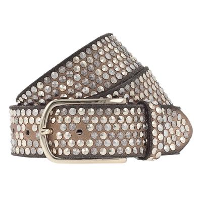 b.belt - Nietengürtel Leder Gürtel 1 ct Nude Damen (169.89 € / 1 ct) Image
