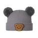 Canis Baby Winter Hat Cute Bear Pattern Knit Beanie Warm Cap for Infant