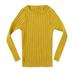 MeetoTime Infant Baby Boys Girls Knit Sweaters Long Sleeve Scoop Neck Tops Cozy Warm Ribbed Sweaters for Toddlers