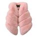 ASFGIMUJ Toddler Fall Jacket Kids Little Sleeveless V Neck Gilet Winter Causal Warm Coat Waist Coat Vest Outerwear Toddler Coats For Girls Pink 4 Years-5 Years