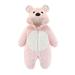 CaComMARK PI Clearance Toddler Kids Rompers Hooded Onesie Winter Plush Thick Warm Jumpsuit Pink