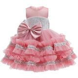 Kids $10 Under Baby Girl Sleeveless Princess Dress for Girls Christmas Party Elegant Pageant Party Wedding Lace Gown Dresses for 1-6 Years Save Big