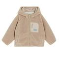 ASFGIMUJ Girls Jacket Kids Jacket High Collar Fall Winter Full Zip Fuzzy Coat Jacket Outwear With Pockets Baby Winter Coat Khaki 2 Years-3 Years