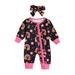 aturustex Baby Girls 2 Piece Outfits Halloween Long Sleeves Romper and Headband