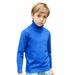 ASFGIMUJ Baby Boy Sweater Knit Turtleneck Sweater Soft Solid Warm Pullover Sweater Long Sleeve Shirts Knit Sweater Sky Blue 7 Years-8 Years