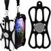 Phone Lanyard Universal Cell Phone Lanyard Case for Around the Neck with Finger Ring Holder Stand for iPhone and Most Smart Phones Fits 4 to 6.5 Cell Phones