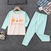 Bjutir Children S Long Autumn Clothes Set Warm Underwear Girls Home Wear Base Pajamas Children S Wear