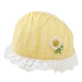 Kaloaede Baby Hats Hat Summer Sun Hat Girl Breathable Large Brim Hat Fisherman Hat Sunscreen Sun Hat Cartoon Flower Yellow
