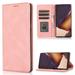 for Samsung Galaxy S22 Plus Case PU Leather Case Vintage Wallet Case Book Folding Flip Case with Kickstand Card Holders Slots Magnetic Closure Protective Cover for Samsung Galaxy S22 Plus Rosegold