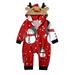 Family Christmas Pjs Suit Boys Girls Cartoon Snowman Prints Deer Suit Homewear Hoodie Jumpsuit Pajama Set