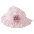 Kaloaede Baby Hats Hat Summer Sun Hat Girl Breathable Large Brim Hat Fisherman Hat Sunscreen Sun Hat Pink