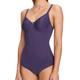 Susa Body mit Bügel Catania I Body Shapewear Damen aus atmungsaktivem Spacer Material I Softer Bodysuit mit Shaping Effekt I Formt Taille, Bauch & Po I Purple I 95C