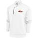 Men's Antigua White Pepperdine Waves Generation Quarter-Zip Top