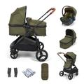 Puggle Monaco XT 2in1 Pram Pushchair Travel System - Forest Green