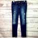 American Eagle Outfitters Jeans | American Eagle Size 6 Jegging Blue Distressed Jeans Skinny Stretchy Pants Guc | Color: Blue | Size: 6