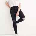 Madewell Jeans | Madewell Petite 9" Mid-Rise Skinny Jeans In Black Sea Petite | Color: Black | Size: 26p