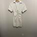 Zara Dresses | New Zara Off White Stretch Linen Blend Dress, Xs | Color: White | Size: Xs