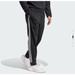 Adidas Pants | New Adidas Essentials Warm Up Tapered 3 Stripes Track Pants Black Size L H46105 | Color: Black/White | Size: L
