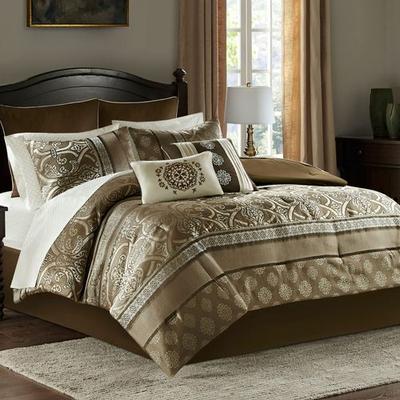 Zara Comforter Bed Set Multi Warm, King, Multi Warm