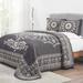 Kymbal Bedspread Set Charcoal, Twin, Charcoal