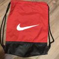 Nike Other | Backpack Drawstring New | Color: Black/Red | Size: Os