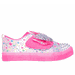 Skechers Girl's Shuffle Brights Sneaker | Size 1.0 | Pink | Textile/Synthetic